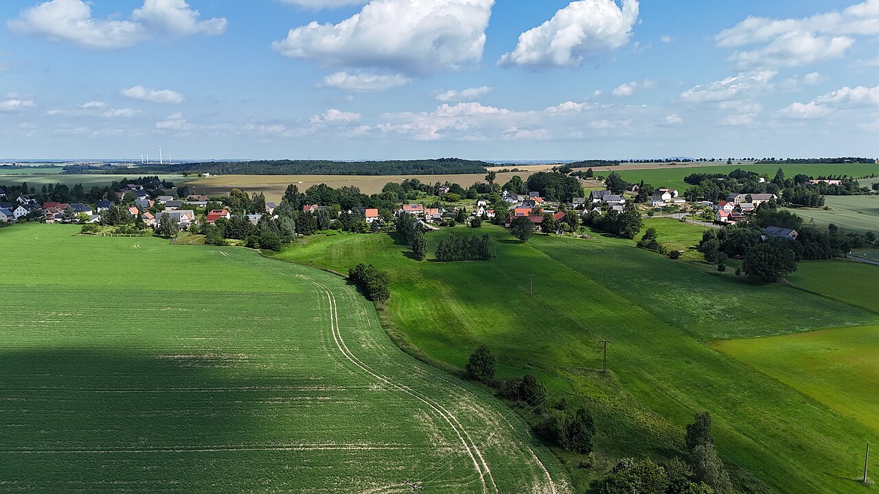 Altgeringswalde aus Richtung Süden – Zelt- und Stellplatzvermietung Geringswalde