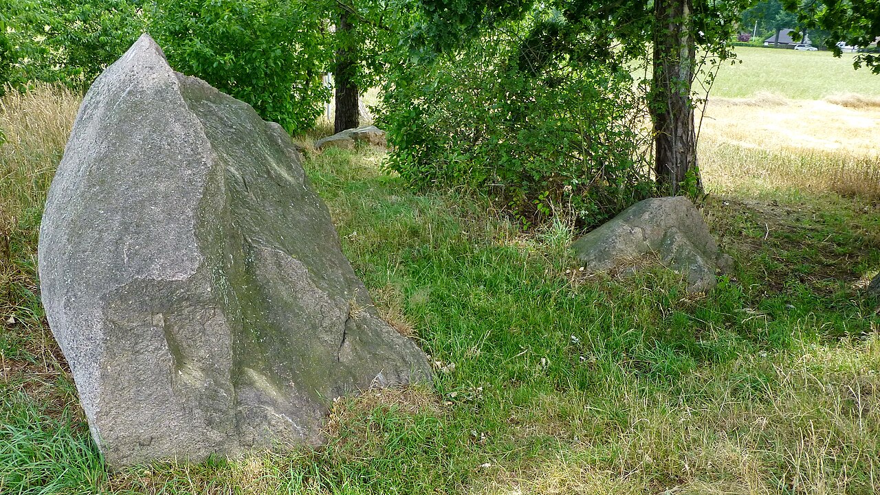 Das Naturdenkmal „Goliathstein“ (ND-H 174) liegt in einer Baumgruppe zwischen Meerstraße – Naturpark-Haus Mardorf