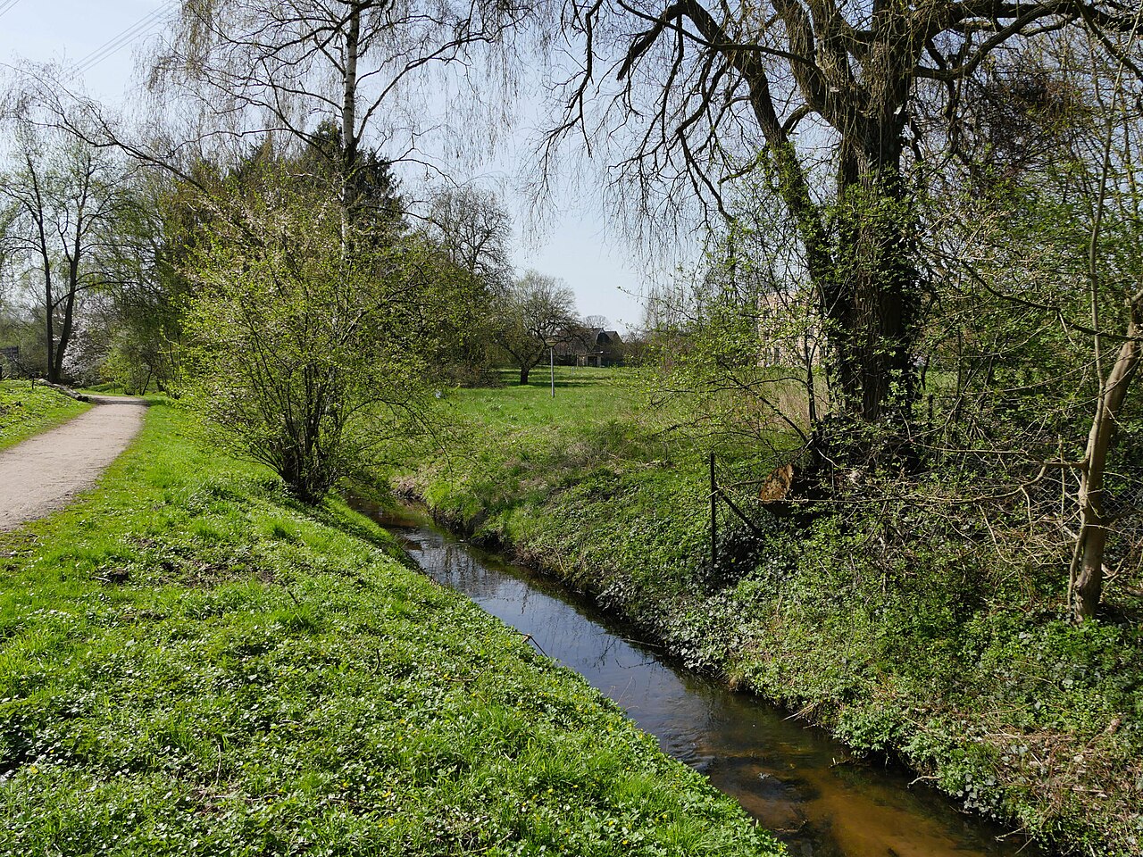Bille an der Ladenbeker Furtweg-Brücke – Ladenbeker Furtweg/Billwerder Billdeich, Hamburg
