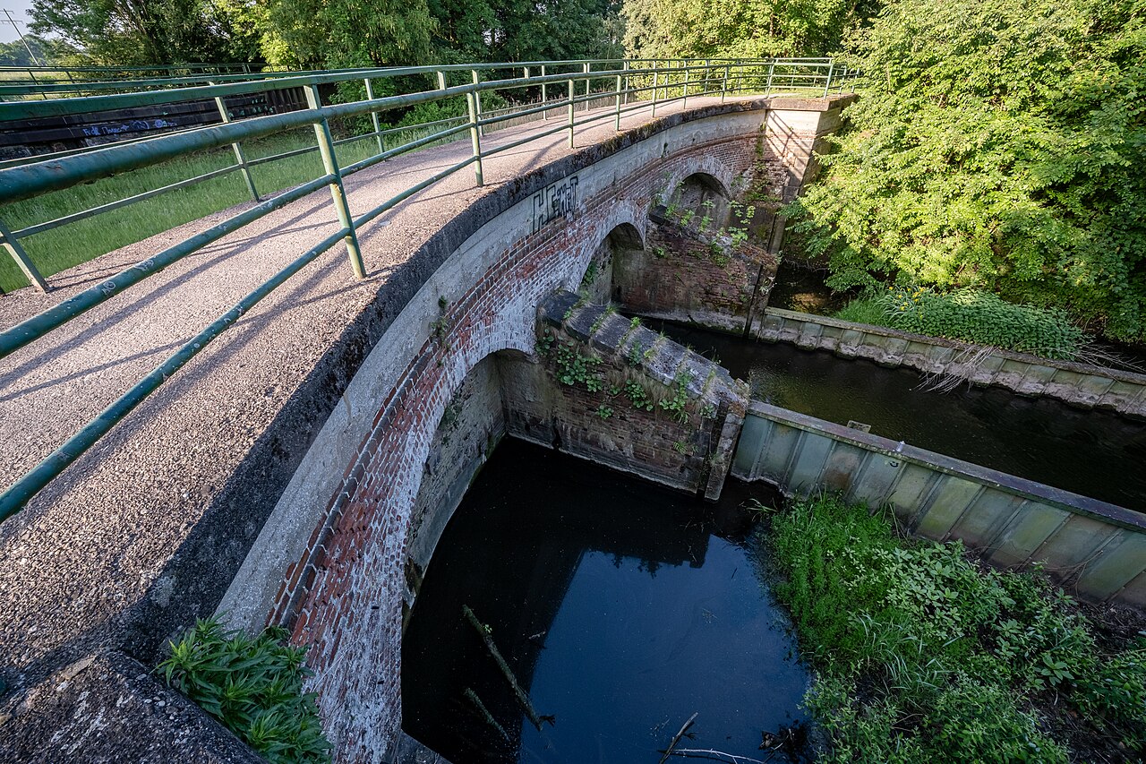 Old Stever culvert on the old route of the Dortmund-Ems Canal near Senden, North – Dortmund Ems Schöllinger Kanal, Münster