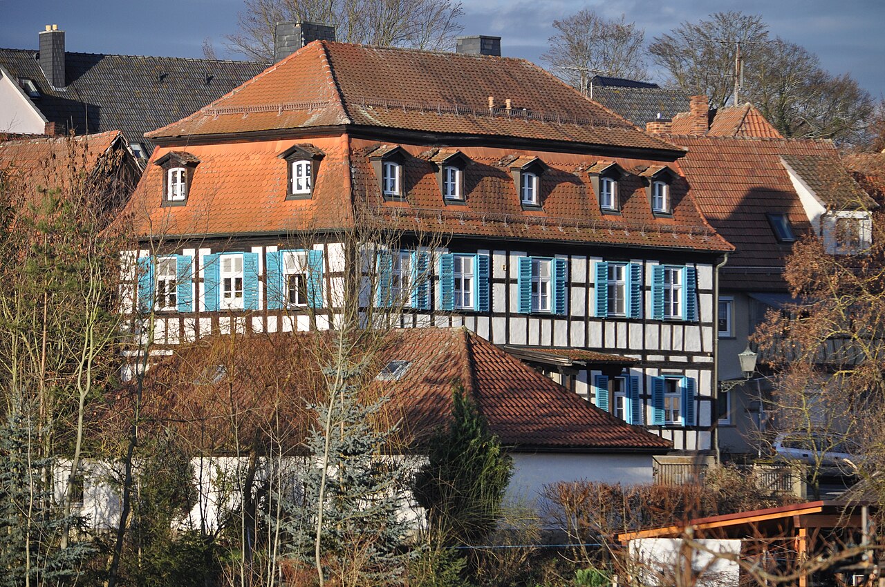 Fachwerkbau Steingasse 16 in Lichtenfels-Schney. – Maincamping Lichtenfels