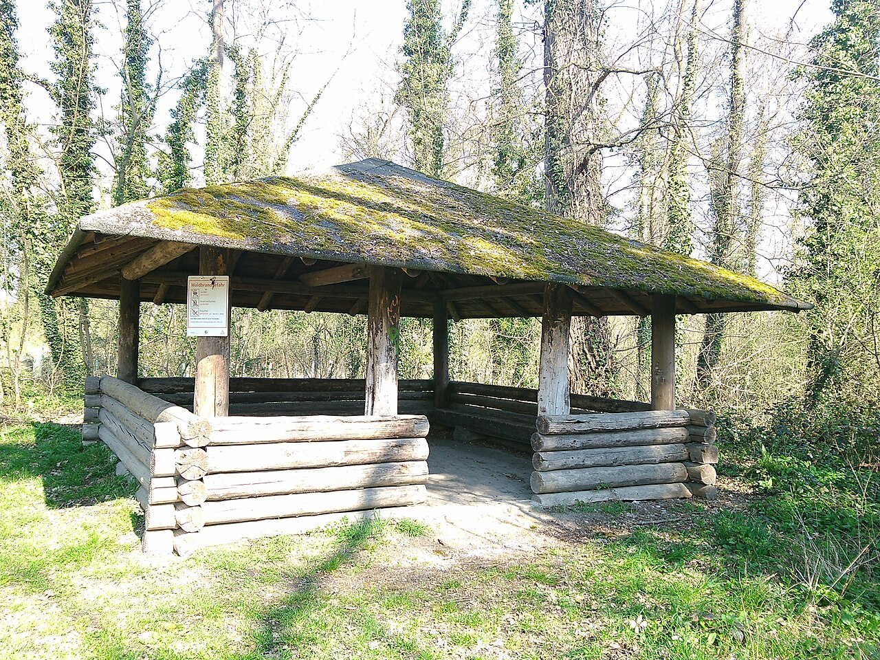 Unterstand am Grötzinger Baggersee – Grötzinger Bagersee - Hundestrand, Karlsruhe