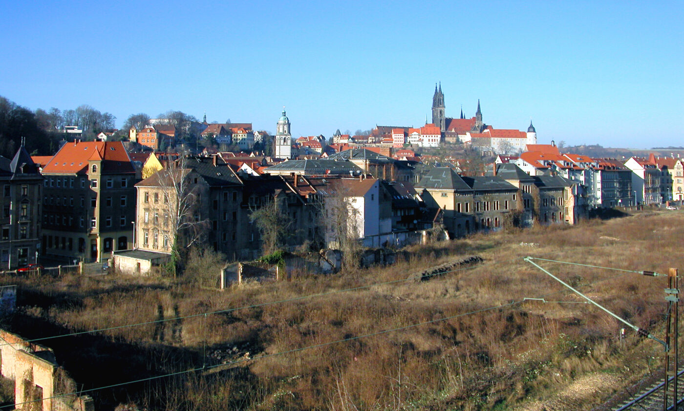 Blick auf Meißen – hundefreundliche Region rund um Kaffeeklappe