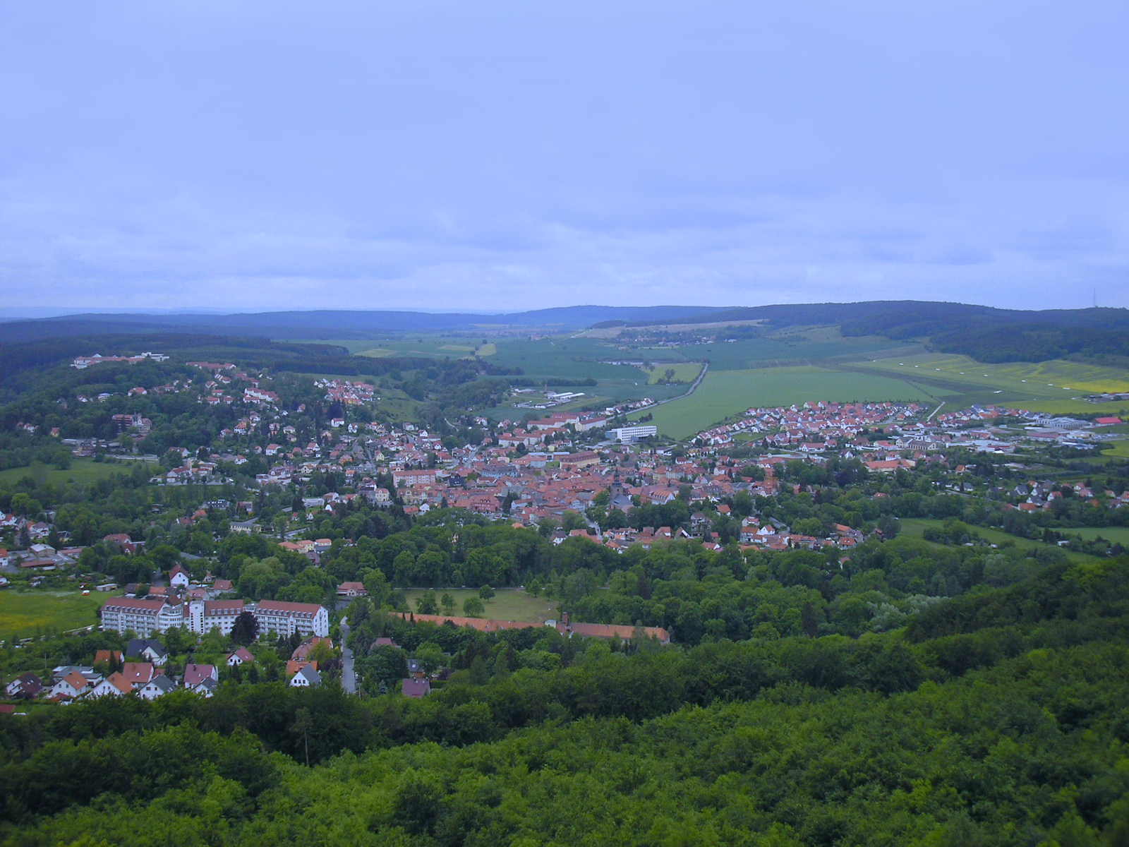 Blick auf Bad Berka – hundefreundliche Region rund um Hundewiese
