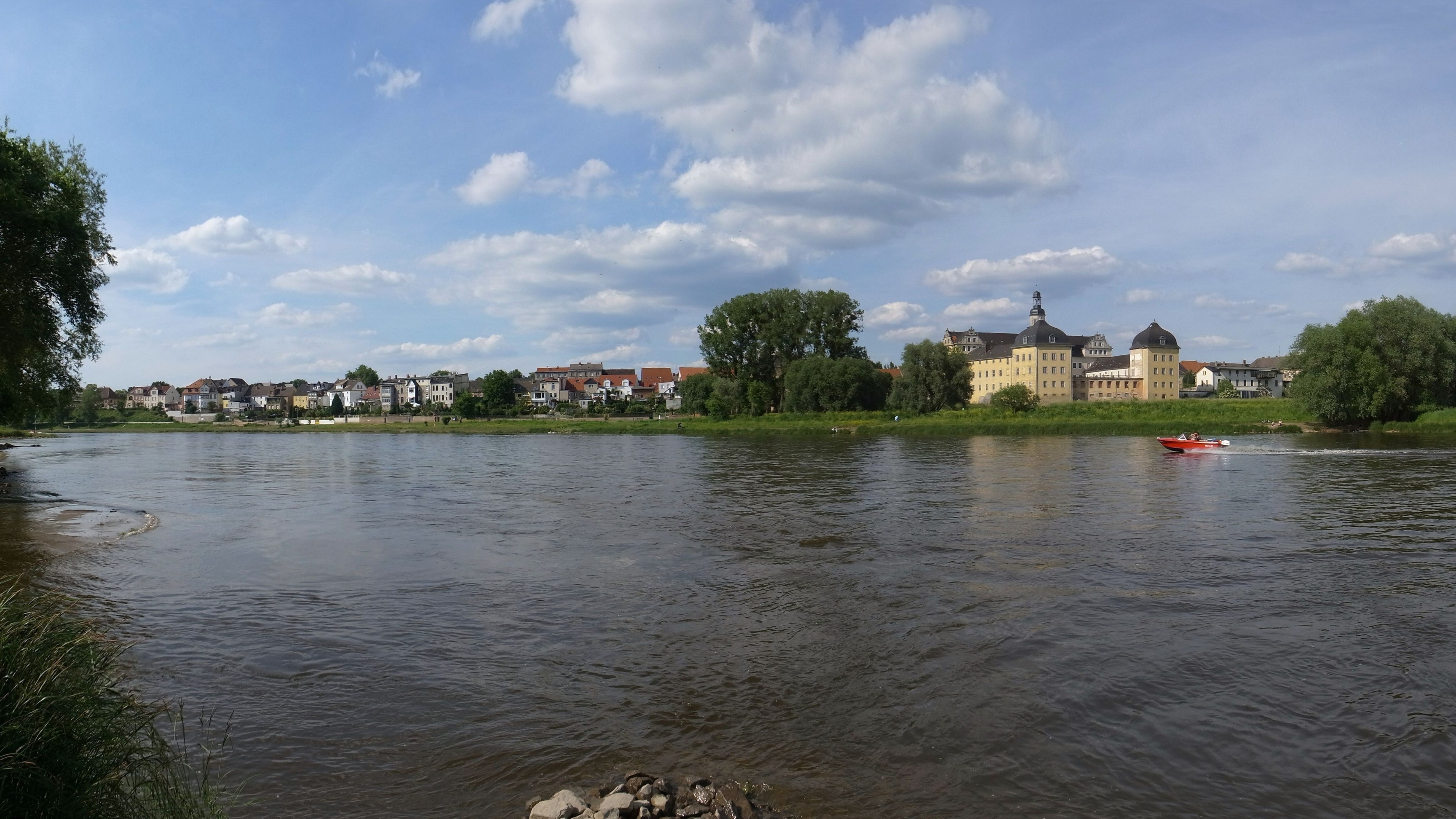 Blick auf Coswig – hundefreundliche Region rund um Am Badesee Coswig-Kötitz