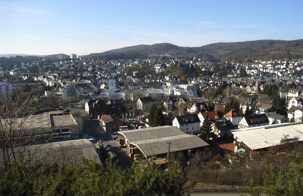Blick auf Herborn – hundefreundliche Region rund um Hundeplatz