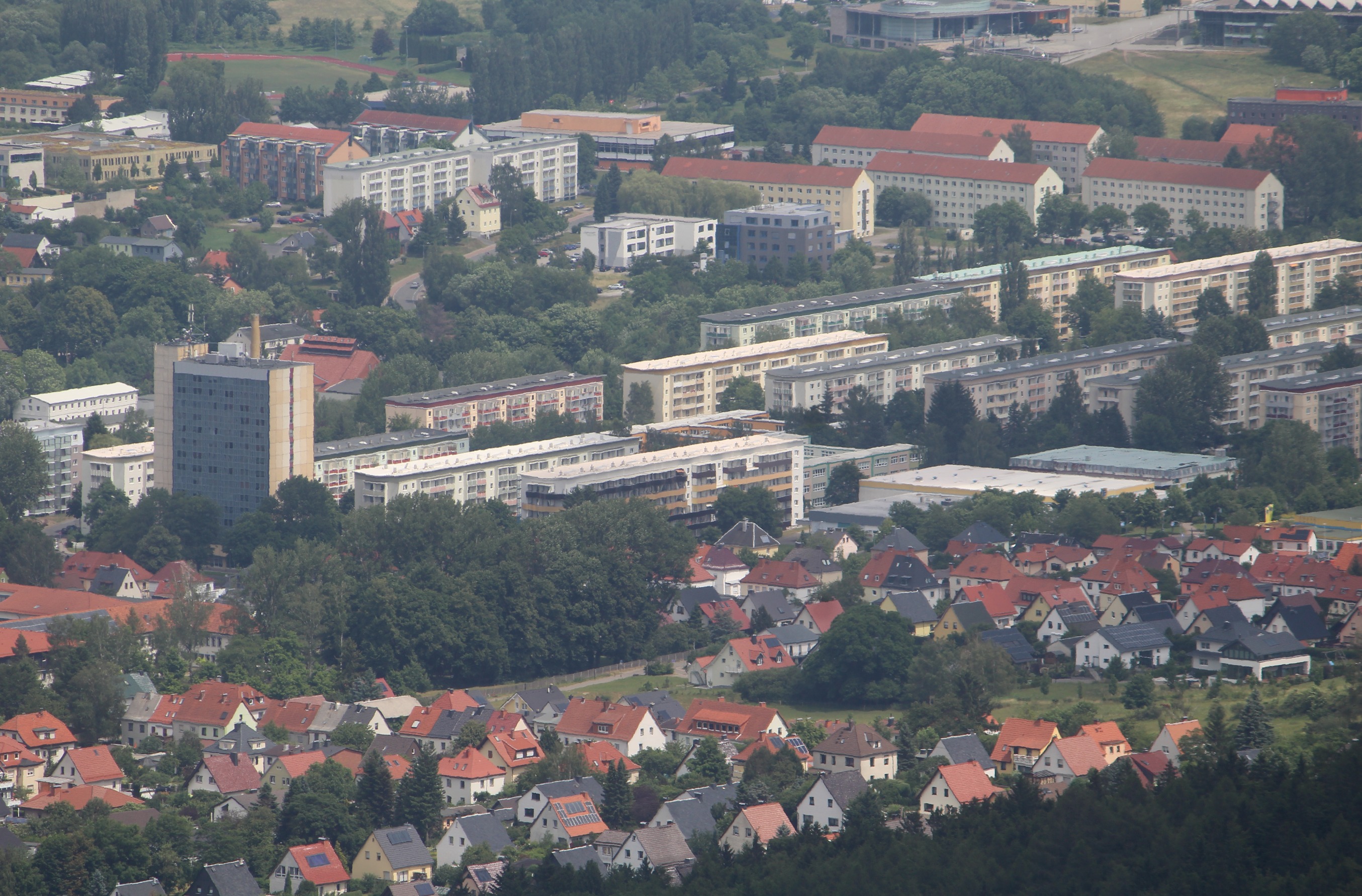Blick auf Ilmenau – hundefreundliche Region rund um Pension Eintracht