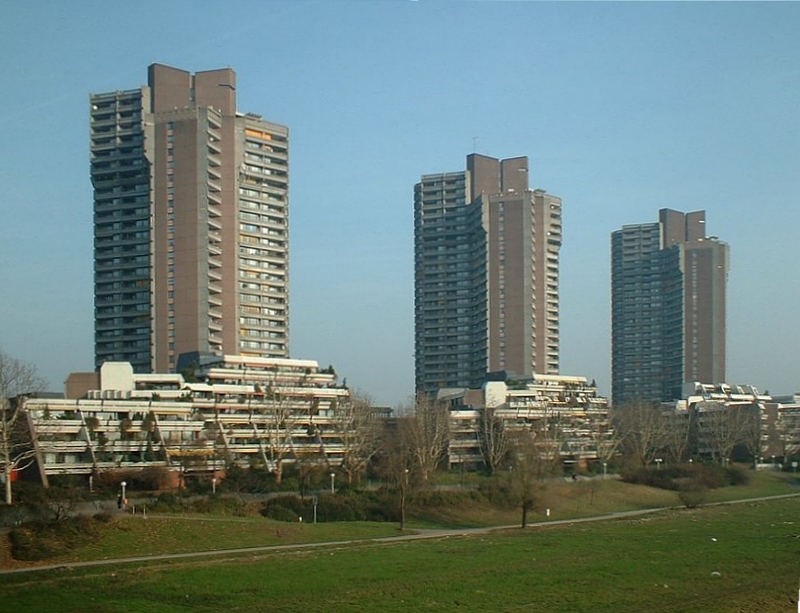 Blick auf Mannheim – hundefreundliche Region rund um Ebertpark Hundeauslaufplatz