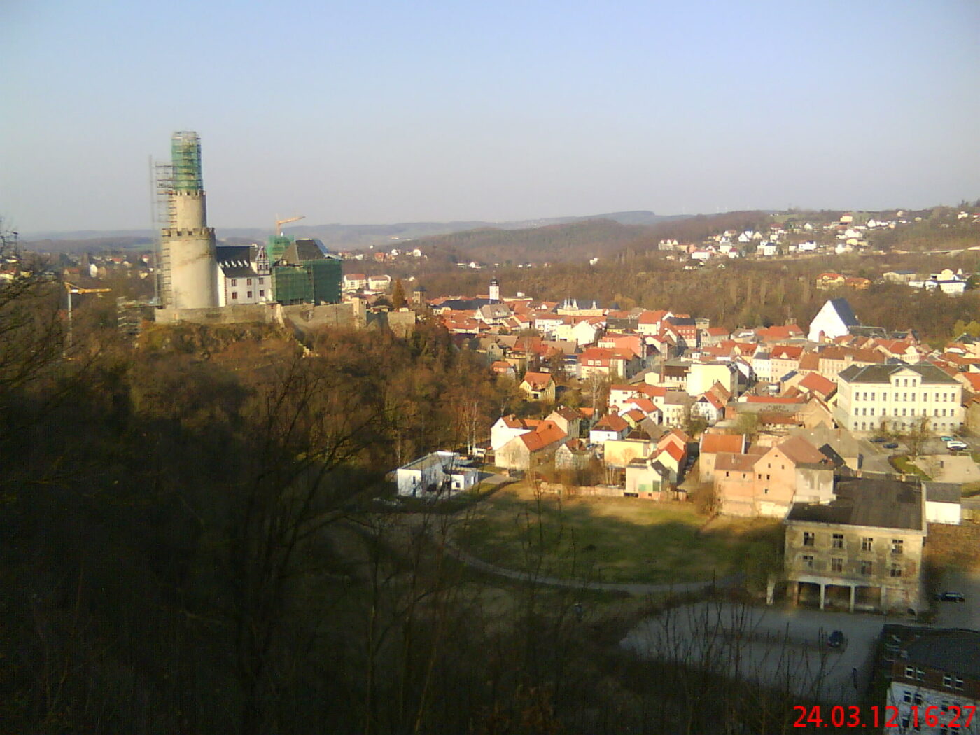 Blick auf Osterburg – hundefreundliche Region rund um Hundesportverein Osterburg
